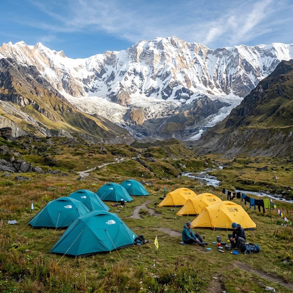 Inside a premium guest house basecamp