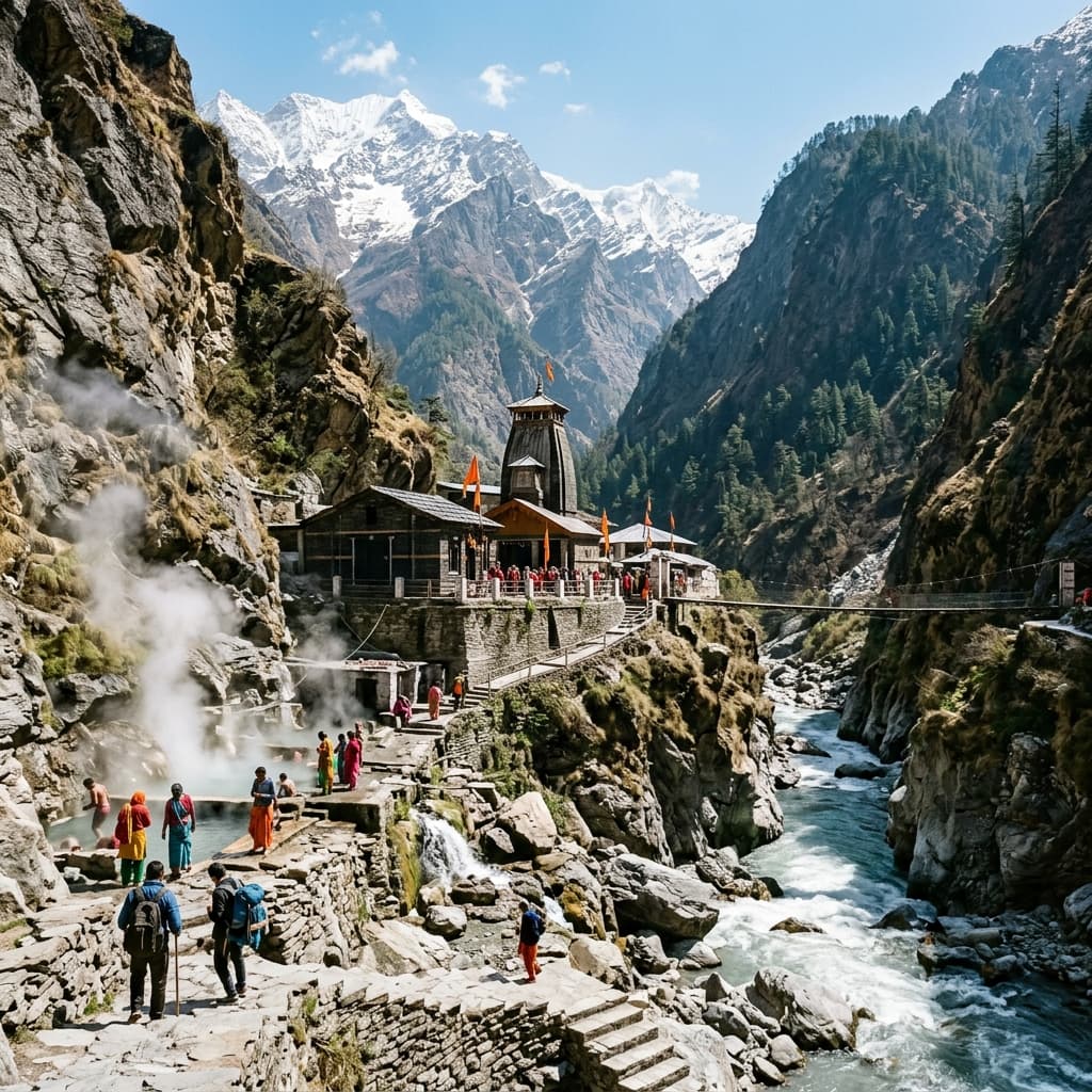 Yamunotri Temple gorge trail